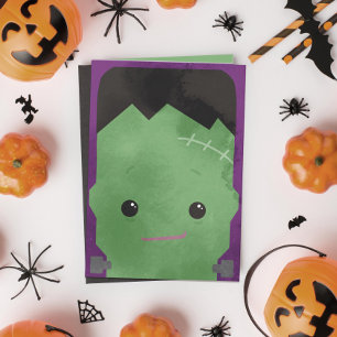 Cartes Pour Fêtes Annuelles Halloween monstre de Frankenstein