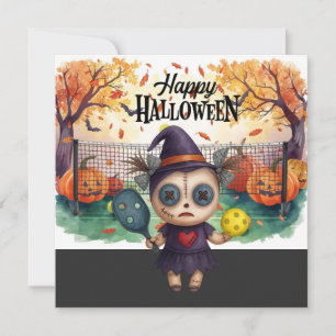 Cartes Pour Fêtes Annuelles Halloween pour la fête du joueur de Pickleball 