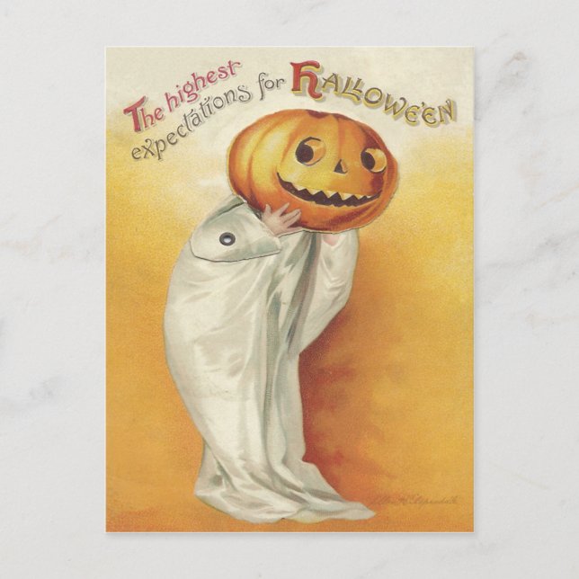 Cartes Pour Fêtes Annuelles Halloween vintage (Devant)