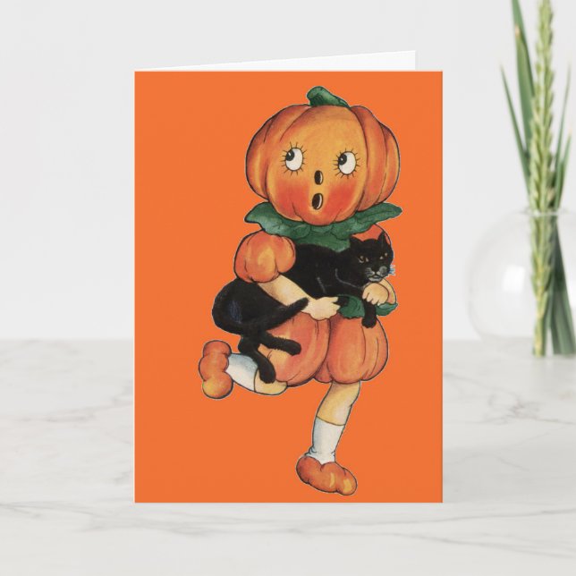 Cartes Pour Fêtes Annuelles Halloween vintage (Devant)