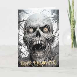 Cartes Pour Fêtes Annuelles Halloween Zombie Effrayant