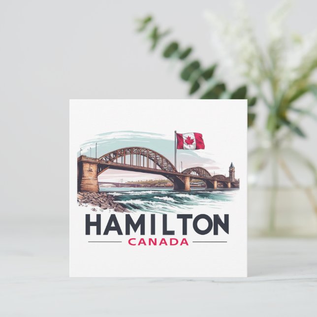 Cartes Pour Fêtes Annuelles Hamilton Ontario Canada (Debout devant)