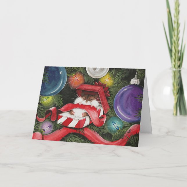 Cartes Pour Fêtes Annuelles Hamster Christmas Siesta (Devant)