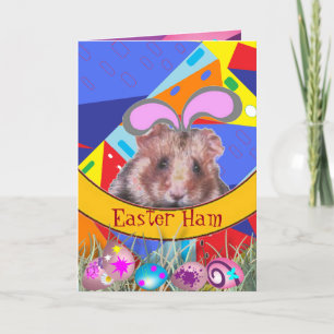 Cartes Pour Fêtes Annuelles Hamster de Pâques
