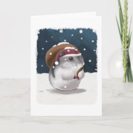 Cartes Pour Fêtes Annuelles Hamster Père Noël