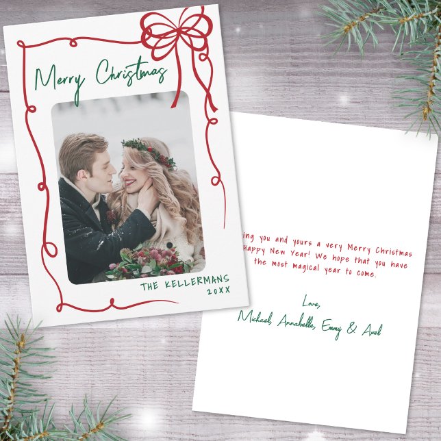 Cartes Pour Fêtes Annuelles Hand Drawn Whimsical Christmas (Hand Drawn Whimsical Christmas Holiday Card)