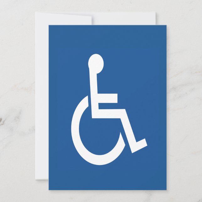 Cartes Pour Fêtes Annuelles Handicapé (Devant)