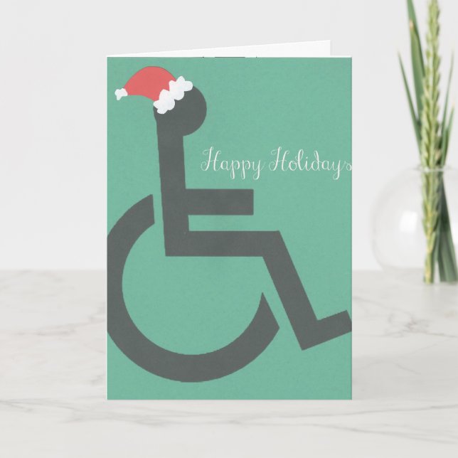 Cartes Pour Fêtes Annuelles Handicapped (Devant)