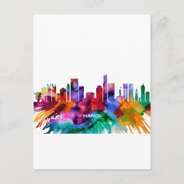 Cartes Pour Fêtes Annuelles Hanoï Skyline (Devant)