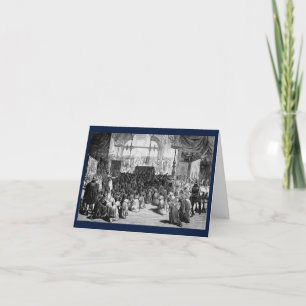 Cartes Pour Fêtes Annuelles Hanoukka à New York, Vintage en 1880