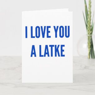 Cartes Pour Fêtes Annuelles Hanoukka chanukah Je t'aime un loquet drôle