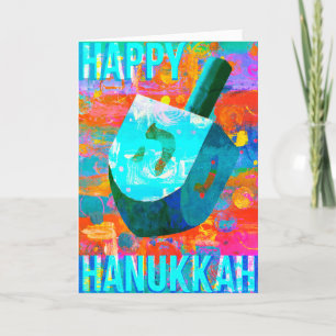 Cartes Pour Fêtes Annuelles Hanoukka Dreidel