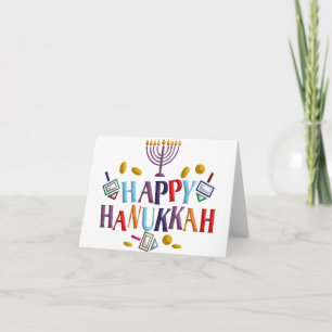 Cartes Pour Fêtes Annuelles Hanoukka heureux
