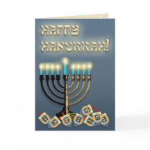 Hanoukka Menorah et Dreidels