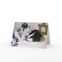 Hanoukka Mitzvah Peegs Guinée Pigs Personnalisable