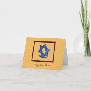 Cartes Pour Fêtes Annuelles Hanoukka Star of David Card