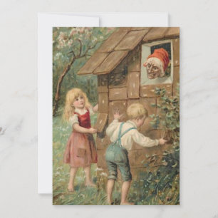 Cartes Pour Fêtes Annuelles Hansel Et Gretel De Noël Vintage