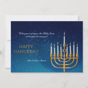 Cartes Pour Fêtes Annuelles Hanukkah Candles Holiday Card