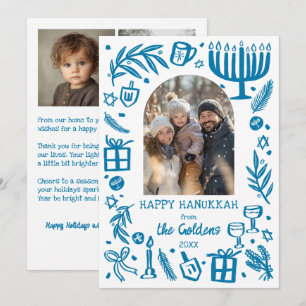 Cartes Pour Fêtes Annuelles Hanukkah Fantaisiste Archives Personnalisées Cute 