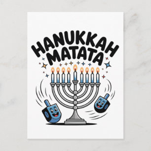 Cartes Pour Fêtes Annuelles Hanukkah Matata Drôle Hanukkah Juif