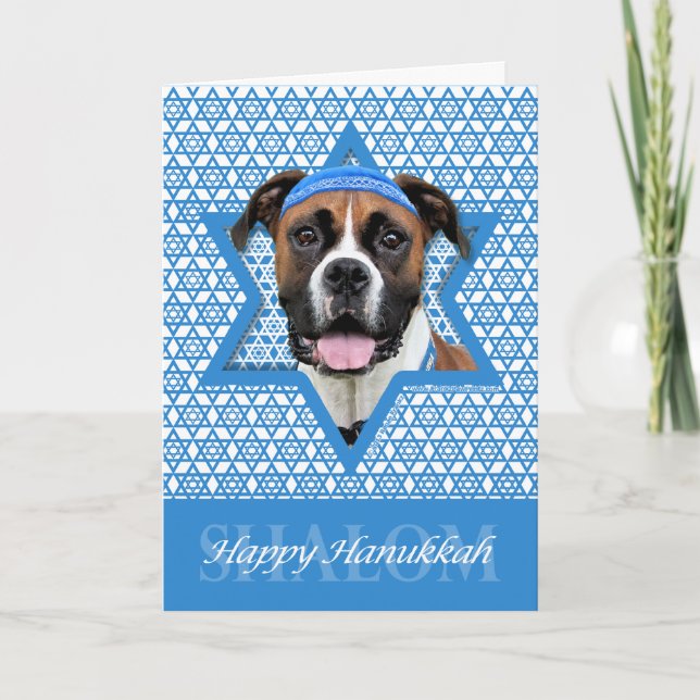 Cartes Pour Fêtes Annuelles Hanukkah Star of David (Devant)