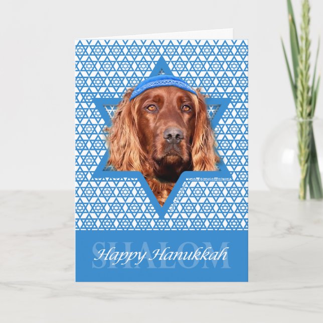 Cartes Pour Fêtes Annuelles Hanukkah Star of David (Devant)