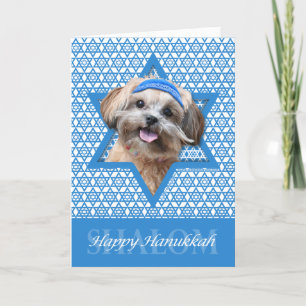Cartes Pour Fêtes Annuelles Hanukkah Star of David - ShihPoo - Maggie