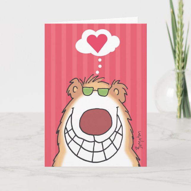 Cartes Pour Fêtes Annuelles HAPPY BEAR Valentines par Boynton (Devant)
