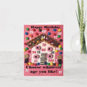 Cartes Pour Fêtes Annuelles Happy birthday any age