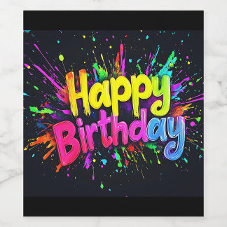 Cartes Pour Fêtes Annuelles Happy Birthday Flat Holiday Card