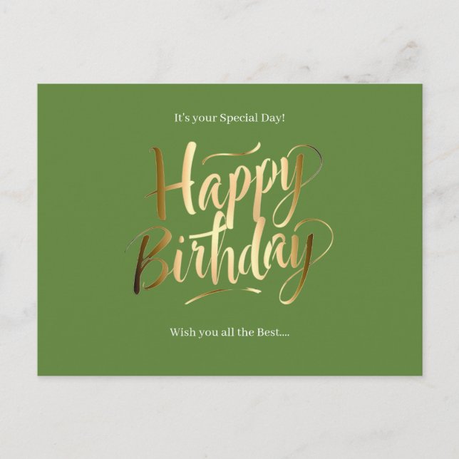 Cartes Pour Fêtes Annuelles Happy Birthday Special Day (Devant)