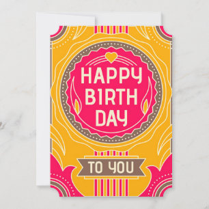 Cartes Pour Fêtes Annuelles Happy Birthday tu le You