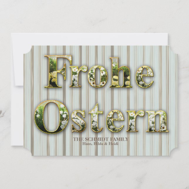 Cartes Pour Fêtes Annuelles Happy Easter (Devant)