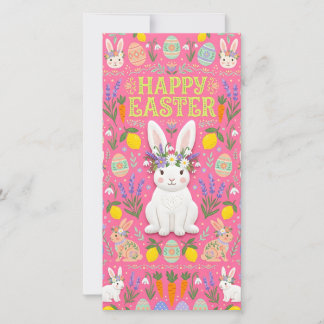 Cartes Pour Fêtes Annuelles Happy Easter Bunny Card
