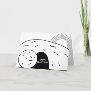 Cartes Pour Fêtes Annuelles Happy Easter Card Empty Tomb Christ Risen