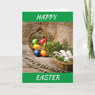 CARTES POUR FÊTES ANNUELLES ***HAPPY EASTER & HAPPY SPRING*** EASTER CARD