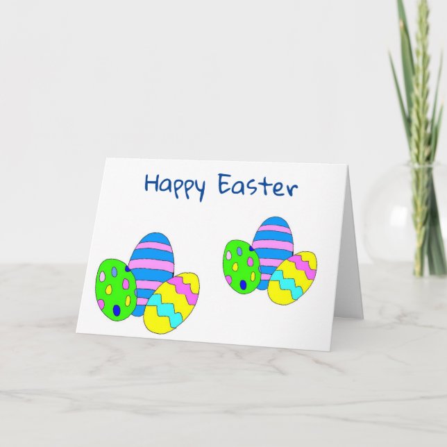 CARTES POUR FÊTES ANNUELLES ***HAPPY EASTER HAPPY SPRING HEUREUX TOUT*** (Devant)