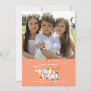 Cartes Pour Fêtes Annuelles Happy Easter Photo Card
