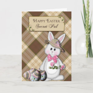 CARTES POUR FÊTES ANNUELLES HAPPY EASTER - SECRET PAL - BUNNY