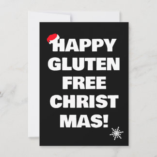 Cartes Pour Fêtes Annuelles Happy Gluten Free Christmas 