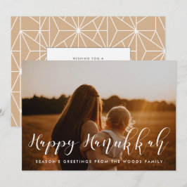 Cartes Pour Fêtes Annuelles Happy Hanoukka Elegant photo de famille