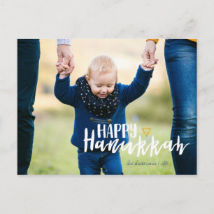 Cartes Pour Fêtes Annuelles Happy Hanukkah Star of David Photo Postcards