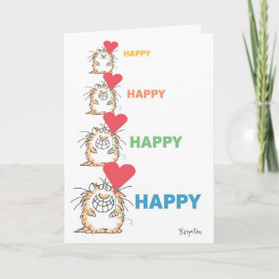 Cartes Pour Fêtes Annuelles HAPPY HAPPY CAT Valentines par Boynton