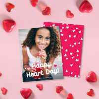 Happy Heart Day Type Valentine's Day One Photo