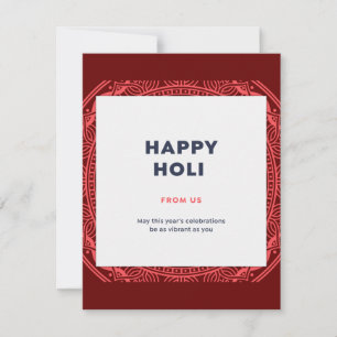 Cartes Pour Fêtes Annuelles Happy Holi