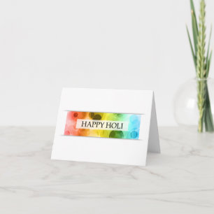 Cartes Pour Fêtes Annuelles happy holi (bokeh)