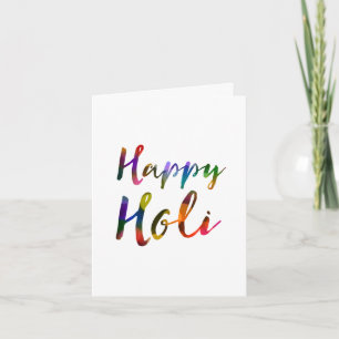 Cartes Pour Fêtes Annuelles Happy Holi Bokeh Lumières
