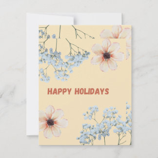 Cartes Pour Fêtes Annuelles Happy Holidays carde