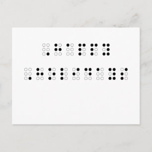 Cartes Pour Fêtes Annuelles Happy Holidays en Braille