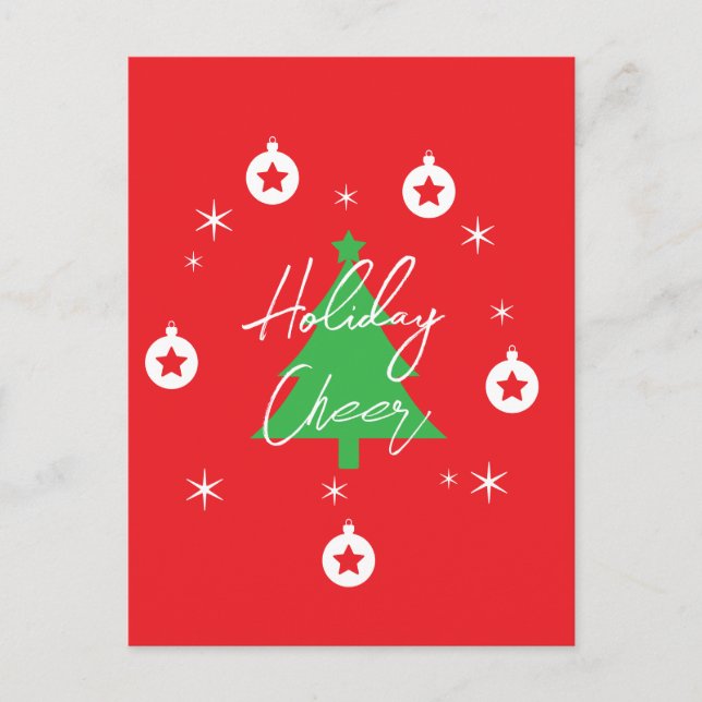 Cartes Pour Fêtes Annuelles Happy Holidays Merry Christmas New Year (Devant)